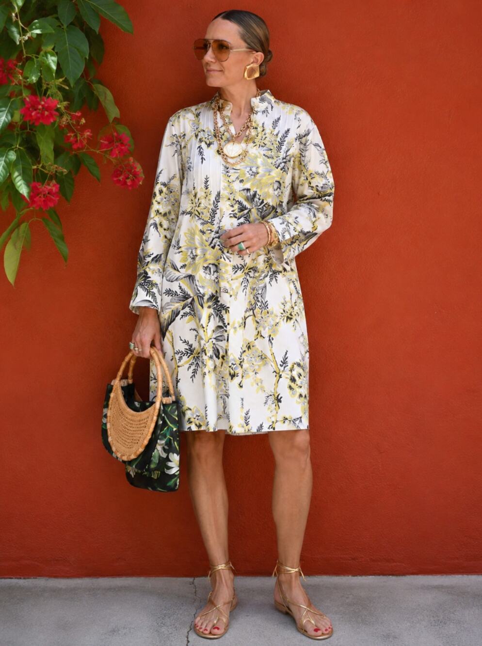 Diane Von Furstenberg | NWT DVF AVIVY Pintuck Shirt Dress Avalon Ivory Floral 8